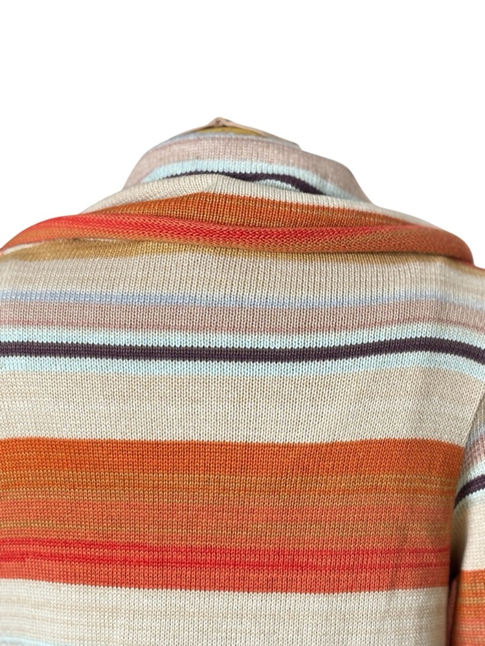 Goddis Striped Draped Open Front Cardigan Boho Lightweight Sweater M/L - Picture 4 of 9
